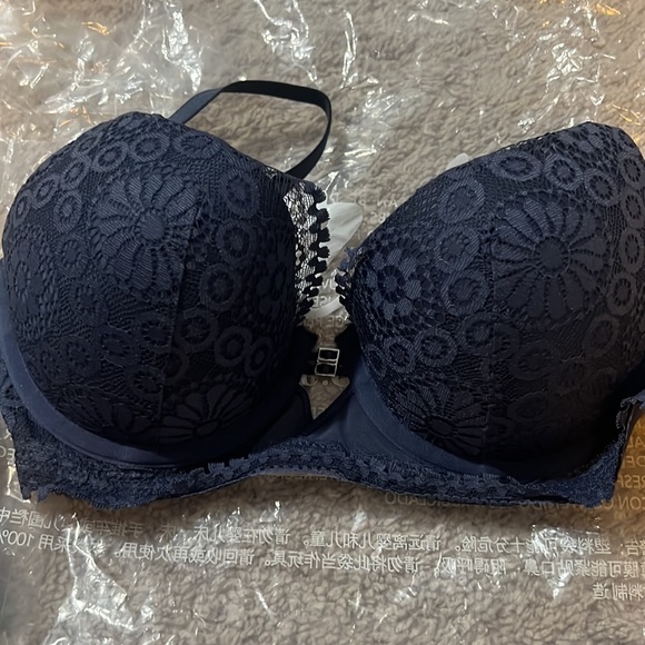 2 Aerie Real Power Plunge Push Up Joy Lace Bras - Picture 6 of 15